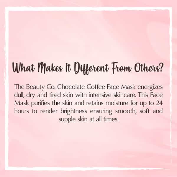 The Beauty Co. Chocolate & Coffee Face Mask 100Gm
