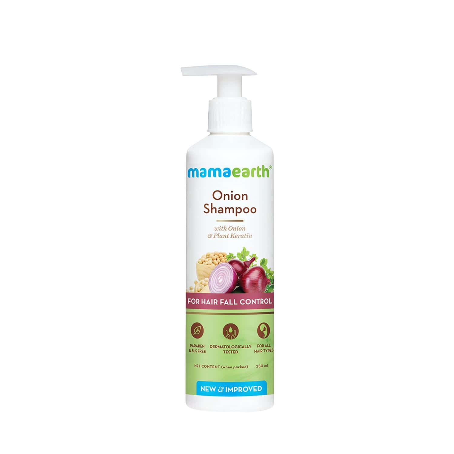 Mamaearth Onion Hair Fall Control Shampoo Bottle Of 250 Ml
