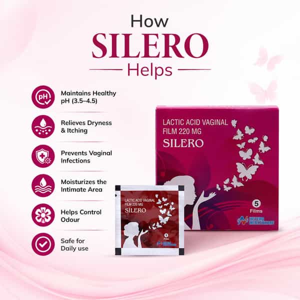 Silero Lactic Acid Vaginal Film - Pack Of 5
