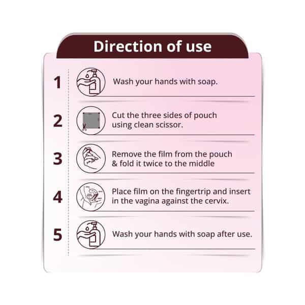 Silero Lactic Acid Vaginal Film - Pack Of 5
