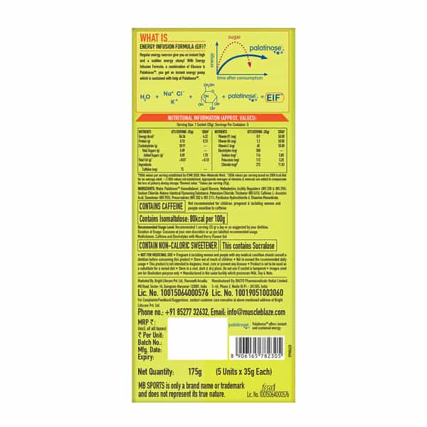 Muscleblaze Sports Energy Gel For Instant Energy Boost (Pack Of 5) | Mixed Berry Flavour