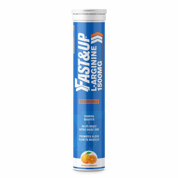 Fast&Up L-Arginine Essentials 1500 Mg -L-Arginine | Boosts Stamina -Orange-20 Effervescent Tablets