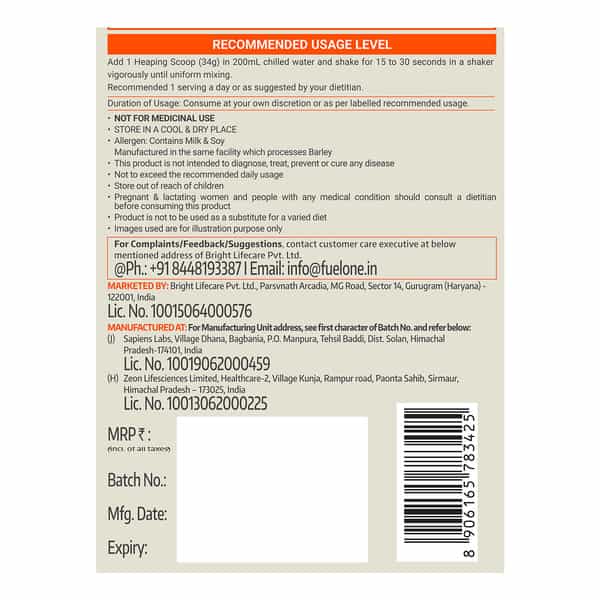 Fuel One Whey Iso-Max | 100% Pure Whey Protein Isolate (Mango | 2 Kg / 2.2 Lb)