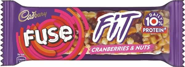 Cadbury Bournvita Fuse Fit Chocolate Bar With Cranberries & Nuts 40G