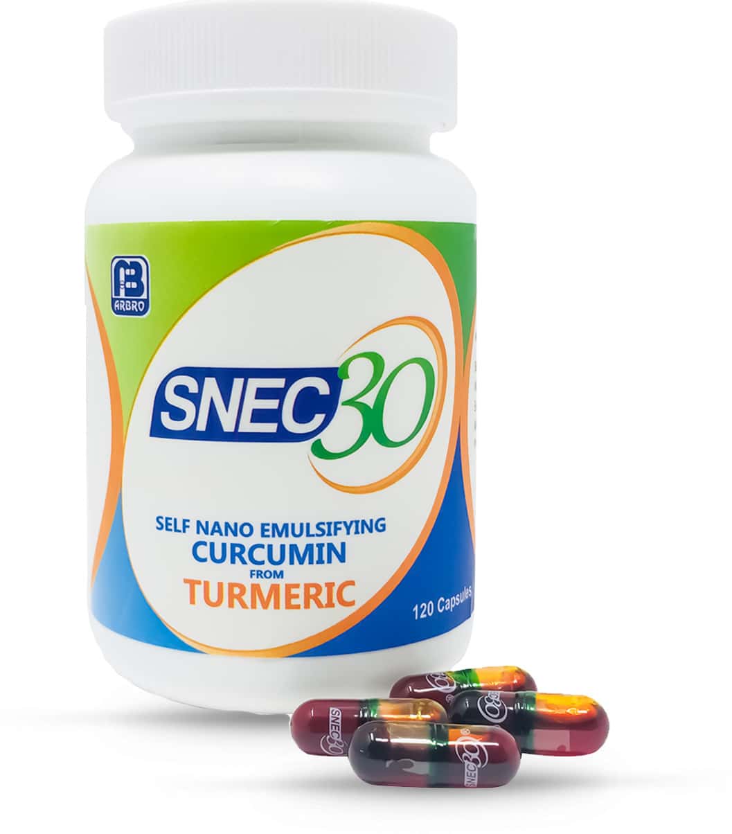 Snec 30 - Nano Curcumin Turmeric Capsules Pack Of 120 Capsules