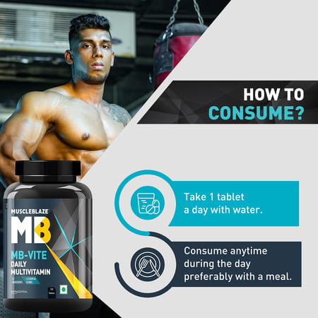 Muscleblaze Mb-Vite Multivitamin Unflavoured Tablet 120