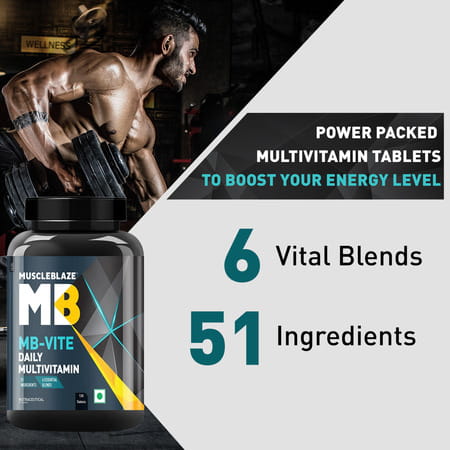 Muscleblaze Mb-Vite Multivitamin Unflavoured Tablet 120