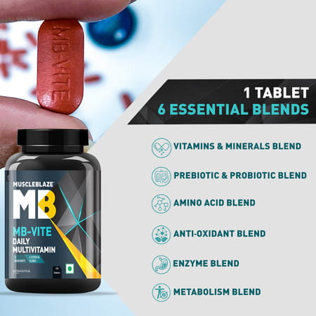 Muscleblaze Mb-Vite Multivitamin Unflavoured Tablet 120