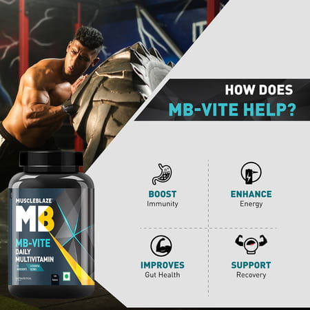 Muscleblaze Mb-vite Multivitamin Unflavoured Tablet 120