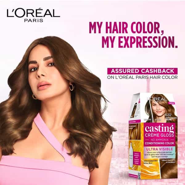 L'oreal Paris Casting Creme Gloss Hair Color | Shade 400 - Dark Brown | 60G + 40Ml + 60G