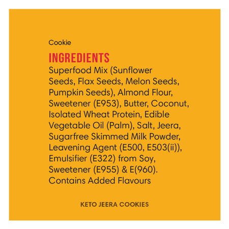 Lo! Low Carb Delights - Jeera Keto Sugar Free Cookies (100g)