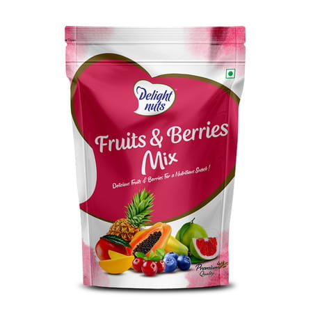 Delight Nuts Fruits & Berries Mix- Delicious Fruits & Berries For Nutritious Snack 200gm