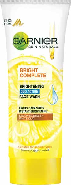 Garnier Bright Complete Brightening Duo Action Facewash - 100 Gm