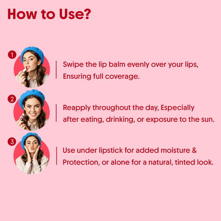 Aravi Organic Beetroot Tinted Lip Balm With Spf 50 Pa+++ | 5 Gm