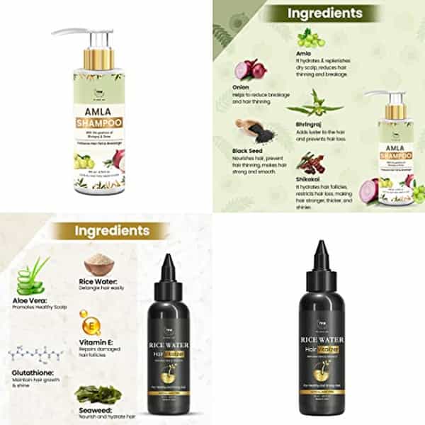 Tnw The Natural Wash Combo With Amla Shampoo And Hair Vitalizer