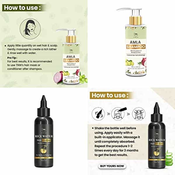 Tnw The Natural Wash Combo With Amla Shampoo And Hair Vitalizer