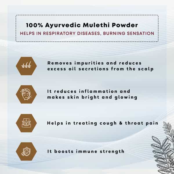 Four Seasons Mulethi (Licorice) Powder 100G | For Body | Skin | Hair | & Face Whitening (Pack Of 2)