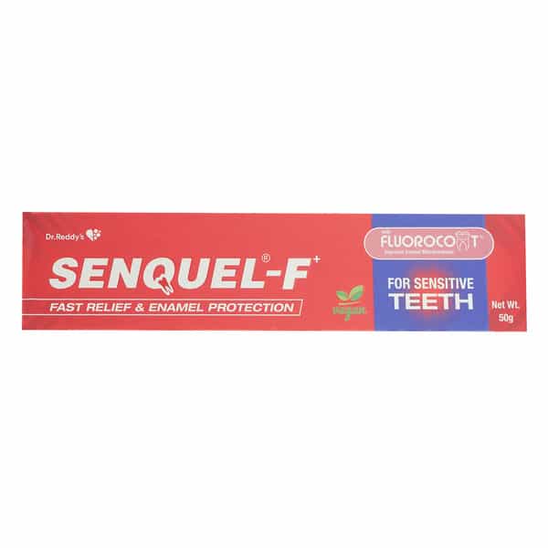 Senquel F+ Fast Relief & Enamel Protection For Sensitive Teeth Toothpaste 50 Gm