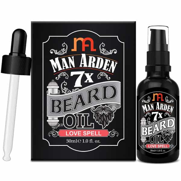 Man Arden 7X Beard Oil 30Ml(Love Spell)-7 Premium Oils Blend For Beard Growth & Nourishment