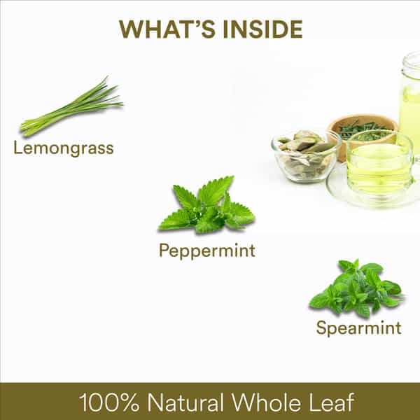 The Tea Ark Lemongrass Tea Leaves (50G) Tin Pack |Caffeine Free Whole Leaf Blend (25 Servings)