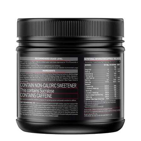Muscleblaze Pre Workout Ripped (Green Apple | 27 Servings | 250G) | 4000Mg Citrulline