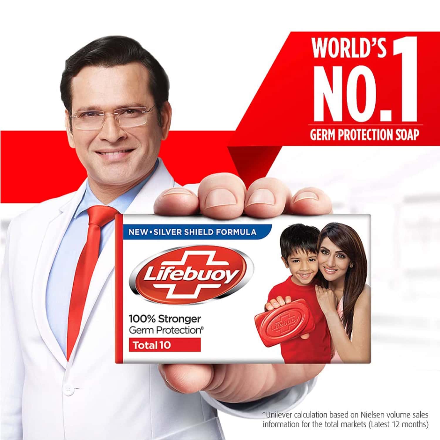 Buy LIFEBUOY TOTAL10 GERM PROTECTION BATHING SOAP(125G X 7) Online
