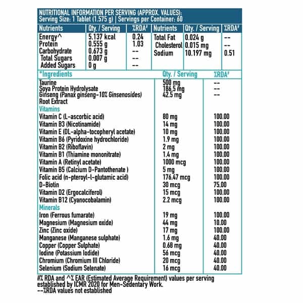 Healthkart Hk-Vitals Multivitamin Supplements 90 Tablets
