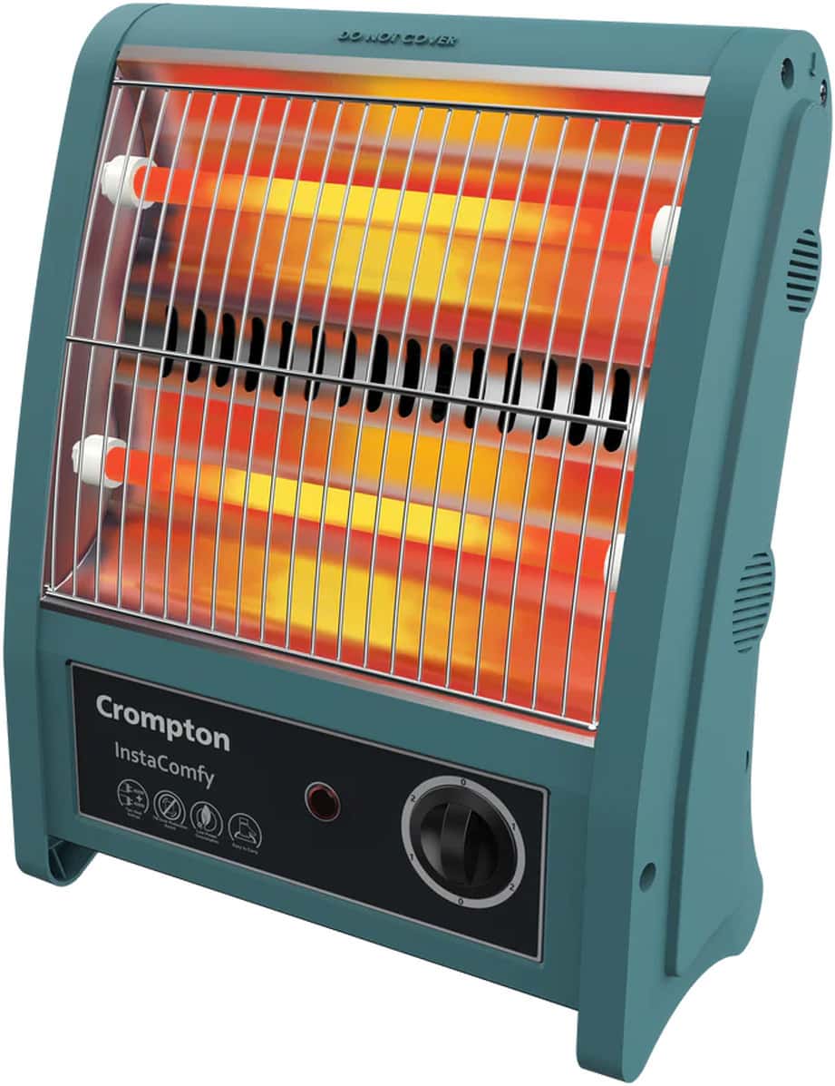 Crompton Insta Comfy 800 Watt Room Heater With 2 Heat Settings(Grey Blue)