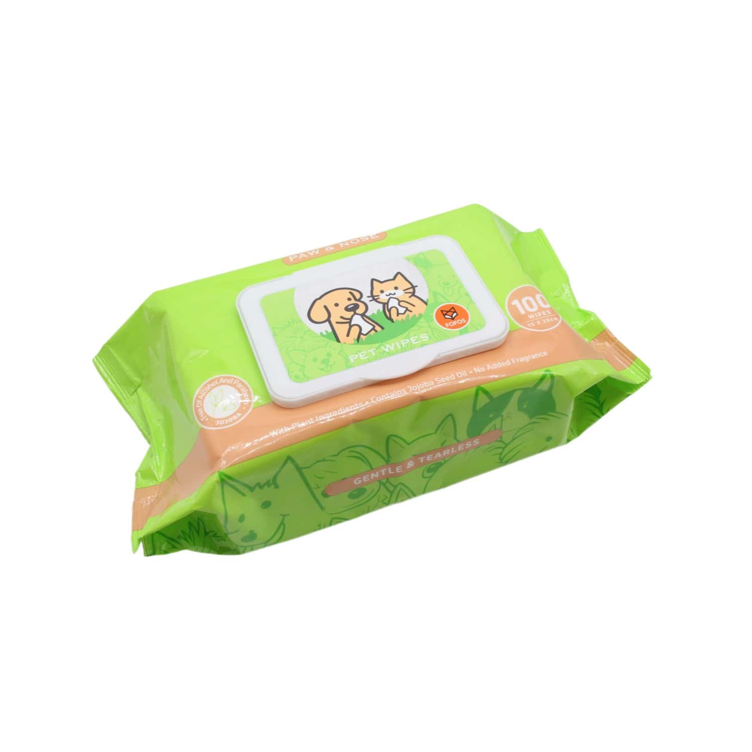 Fofos Pet Wipes (Paw & Nose) - 100pcs