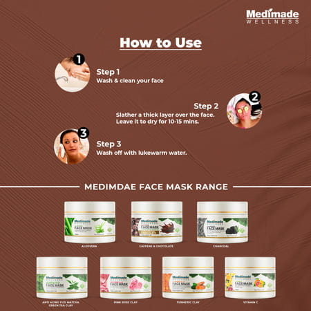 Medimade Caffeine Face Mask - 250 Gm X 2 ( Pack Of 2 )