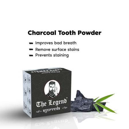 The Legend Charcoal Tooth Powder 75g