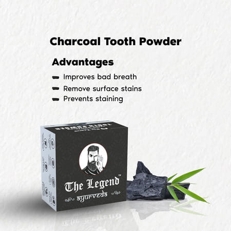 The Legend Charcoal Tooth Powder 75g