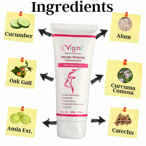Vigini Vaginal V Whitening Tightening Feminine Hygiene Lubricant Vagina Hygiene Gel + Intimate Wash