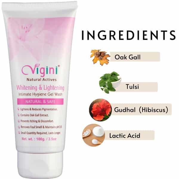 Vigini Vaginal V Whitening Tightening Feminine Hygiene Lubricant Vagina Hygiene Gel + Intimate Wash