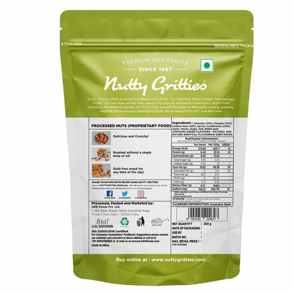 Nutty Gritties Thai Chilli Blend Trail Mix - 200G
