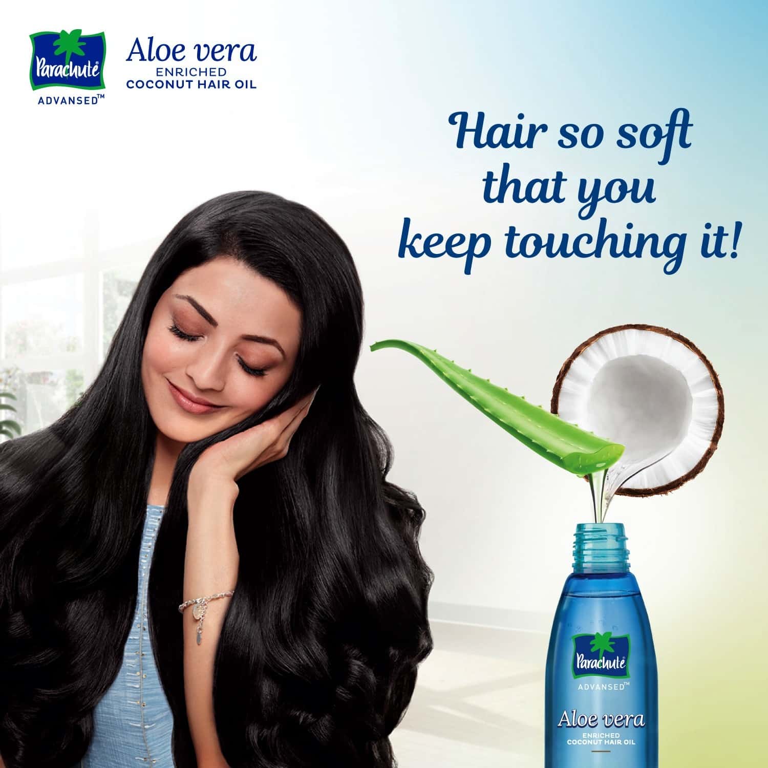 Buy PARACHUTE ADVANSED ALOE VERA ENRICHED COCONUT HAIR OIL, 250 ML WITH