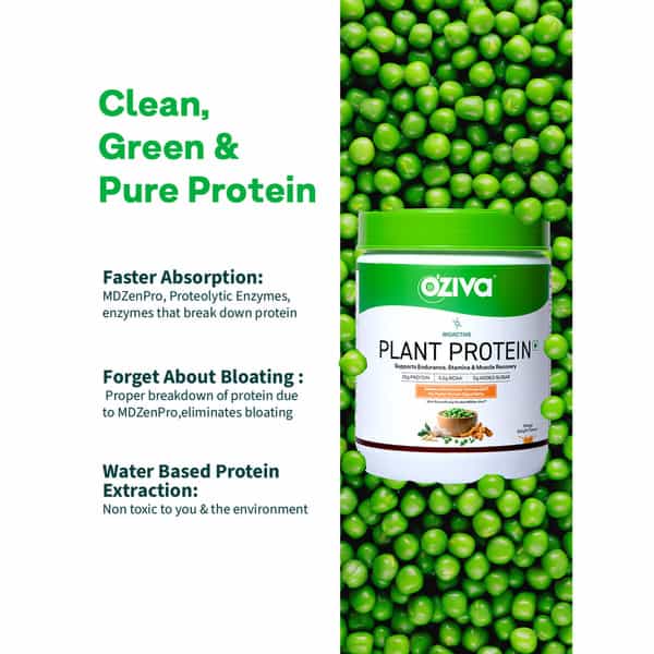 Oziva Bioactive Plant Protein | 25G Protein - Strawberry Bliss | 500G