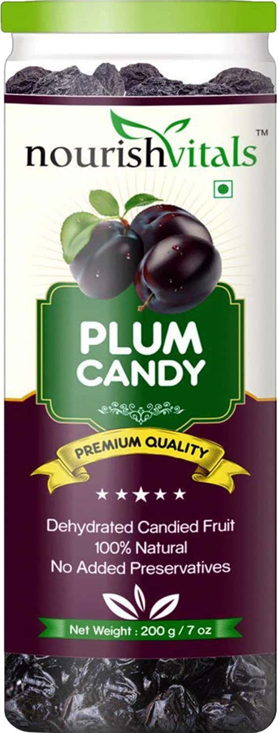 Nourishvitals Plum Dried Fruit (Dehydrated Fruits) - 200gm