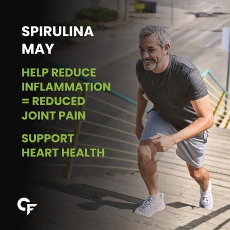 Carbamide Forte 100% Organic Spirulina Tablets 2000mg Per Serving - 180 Tablets