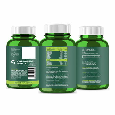 Carbamide Forte 100% Organic Spirulina Tablets 2000mg Per Serving - 180 Tablets