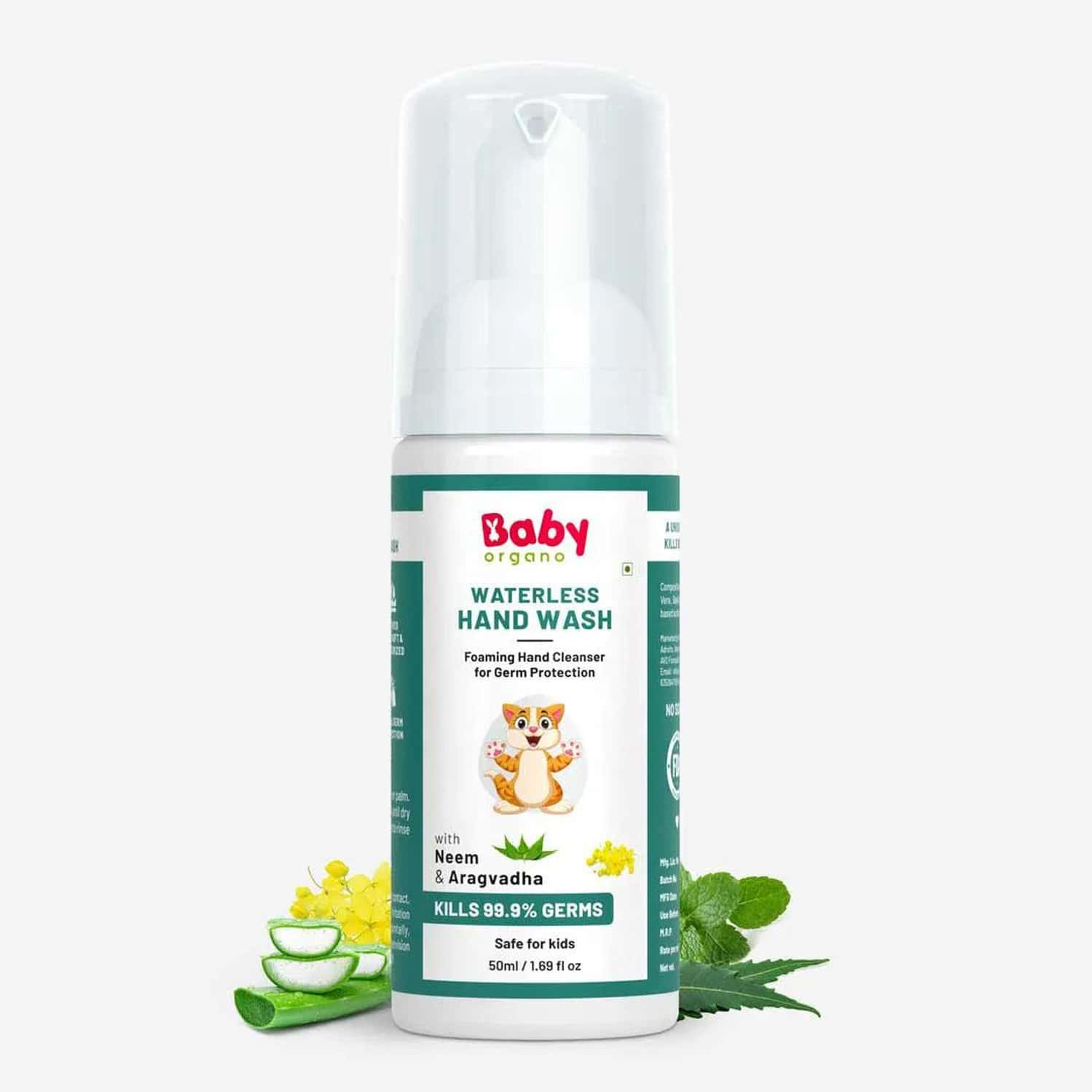 Babyorgano Waterless Hand Wash For Kids - 50ml