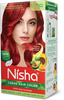 Nisha Creme Hair Color Flame Red (60Gm+90Ml+18Ml) Permanent Hair Colour | 100% Grey Coverage