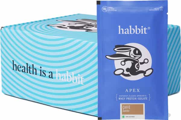 Habbit Apex Whey Isolate Protein Powder - 450 Gms 15 Servings | Caffe Latte Flavour