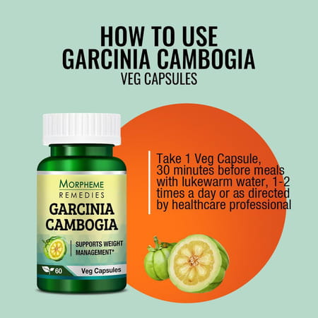 Morpheme Remedies Garcinia Cambogia For Weight Management | (60 Veg Capsules)