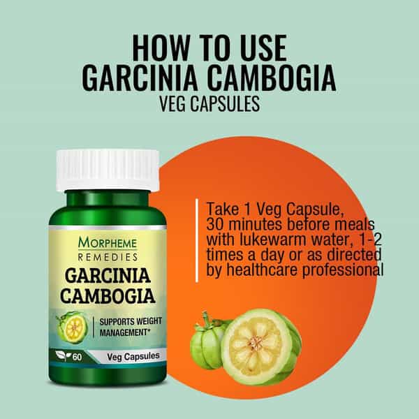 Morpheme Remedies Garcinia Cambogia For Weight Management | (60 Veg Capsules)