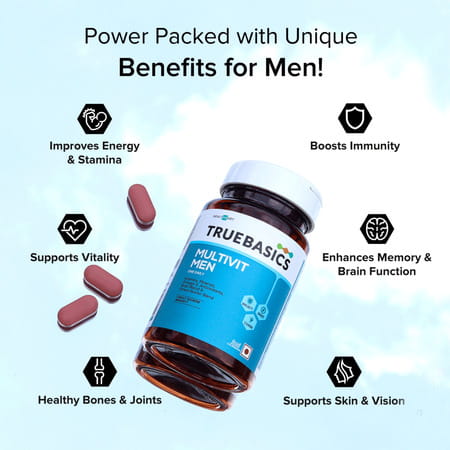 Truebasics Multivit Men Supplement 90 Tablets
