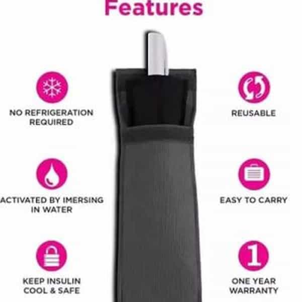 Arkray Insulin Cooling Travelling Pouch For Diabetics With Advanced Japanese Cooling Technology