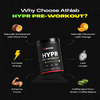 Athlab Hypr Pre Workout | Naturally Flavoured & Sweetened With Monk Fruit | Orange - 480g