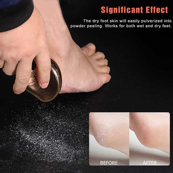 Dr Foot Glass File Callus Remover | For Feet, Dead Skin, Callus Remover|Nano Glass Crystal|Rose Gold