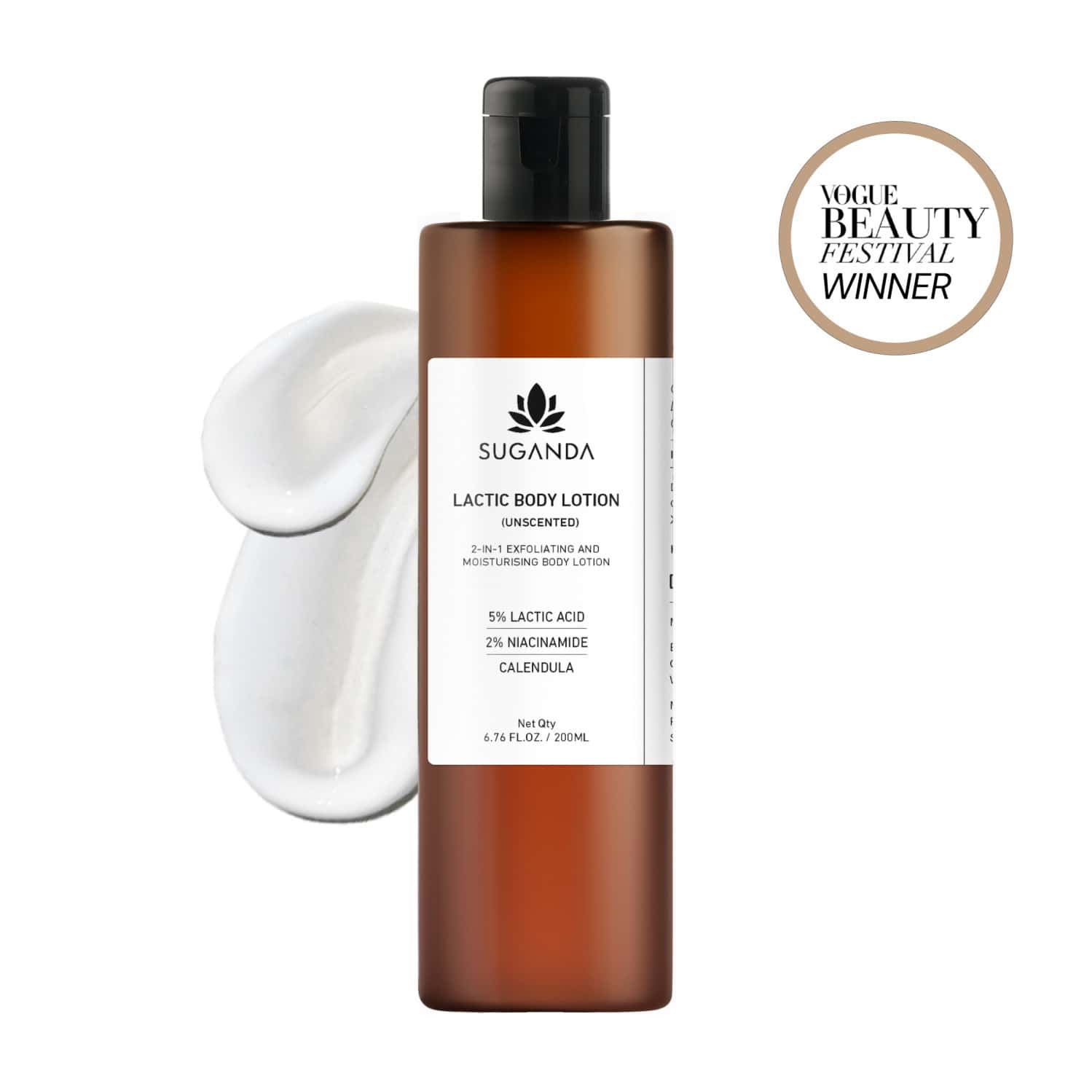 Suganda Lactic Body Lotion Unscented 200ml